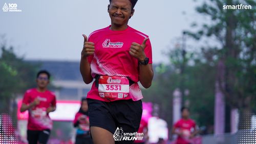Race photo from Smartfren Run 2025 