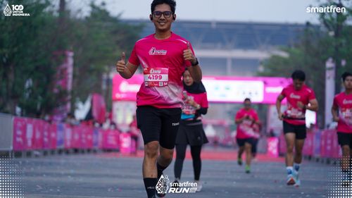 Race photo from Smartfren Run 2025 