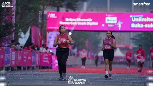 Race photo from Smartfren Run 2025 