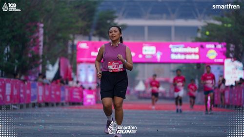 Race photo from Smartfren Run 2025 