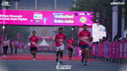 Race photo from Smartfren Run 2025 