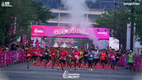 Race photo from Smartfren Run 2025 