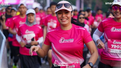 Race photo from Smartfren Run 2025 