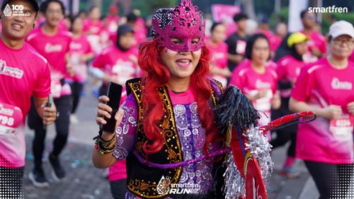Race photo from Smartfren Run 2025 