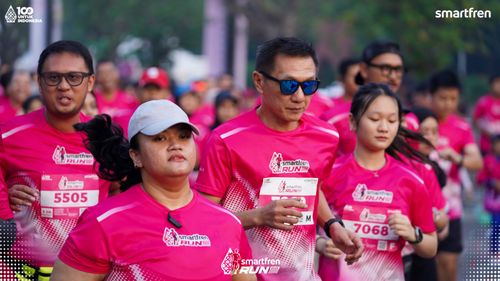 Race photo from Smartfren Run 2025 