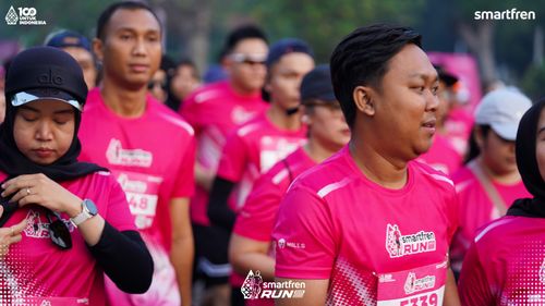 Race photo from Smartfren Run 2025 