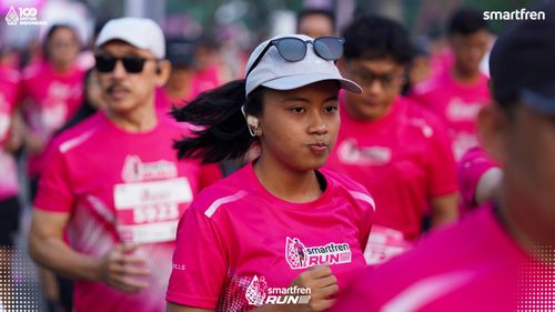 Race photo from Smartfren Run 2025 