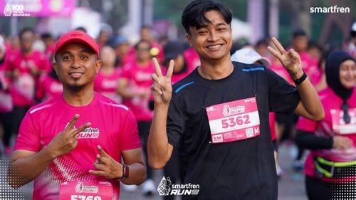 Race photo from Smartfren Run 2025 