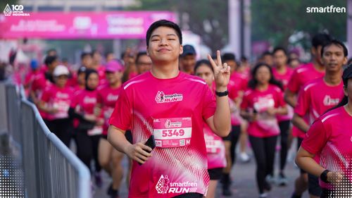 Race photo from Smartfren Run 2025 