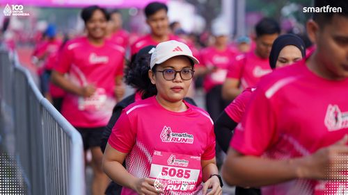 Race photo from Smartfren Run 2025 