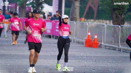 Race photo from Smartfren Run 2025 
