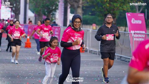Race photo from Smartfren Run 2025 