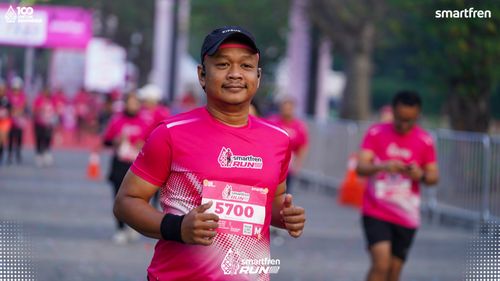 Race photo from Smartfren Run 2025 