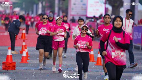 Race photo from Smartfren Run 2025 