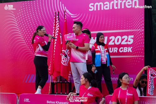 Race photo from Smartfren Run 2025 