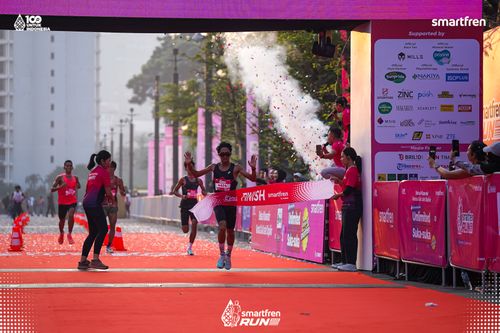 Race photo from Smartfren Run 2025 