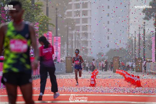 Race photo from Smartfren Run 2025 