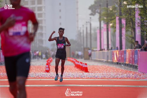 Race photo from Smartfren Run 2025 