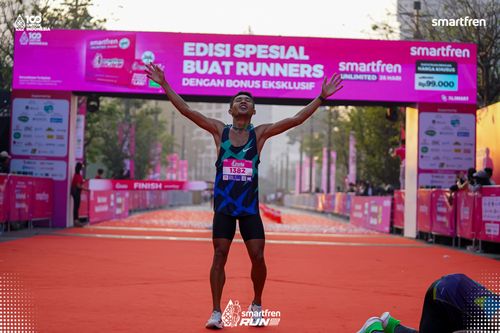 Race photo from Smartfren Run 2025 