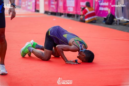 Race photo from Smartfren Run 2025 