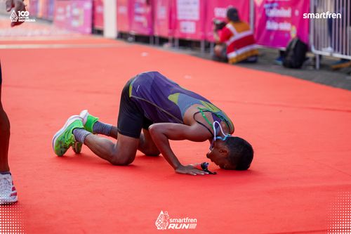 Race photo from Smartfren Run 2025 