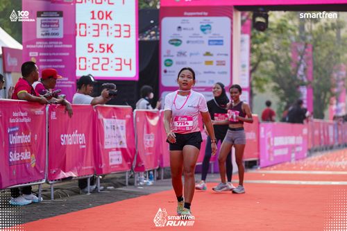 Race photo from Smartfren Run 2025 