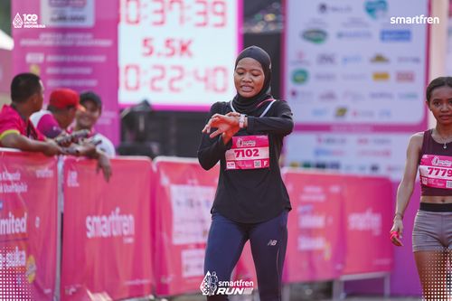 Race photo from Smartfren Run 2025 