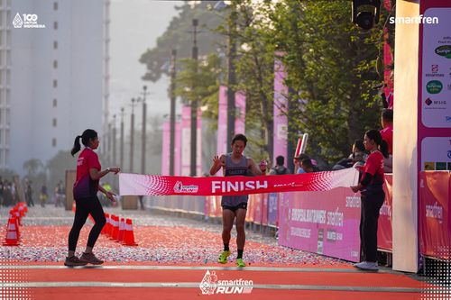 Race photo from Smartfren Run 2025 