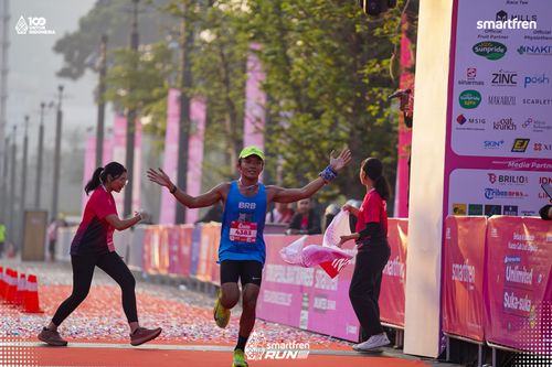 Race photo from Smartfren Run 2025 