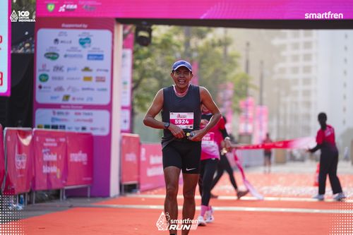 Race photo from Smartfren Run 2025 