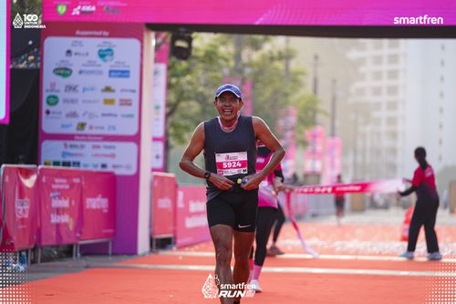 Race photo from Smartfren Run 2025 
