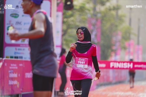 Race photo from Smartfren Run 2025 