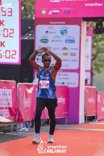 Race photo from Smartfren Run 2025 