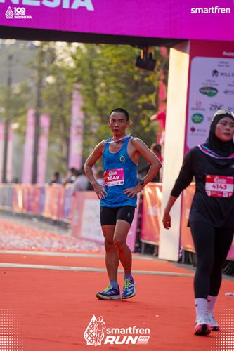 Race photo from Smartfren Run 2025 
