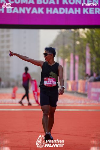 Race photo from Smartfren Run 2025 