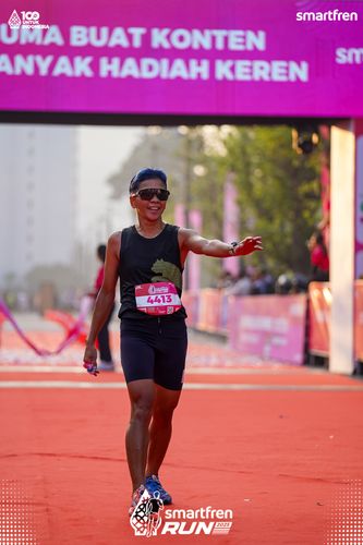 Race photo from Smartfren Run 2025 
