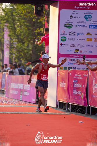 Race photo from Smartfren Run 2025 