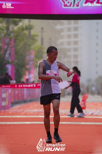 Race photo from Smartfren Run 2025 