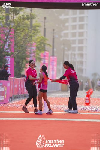 Race photo from Smartfren Run 2025 