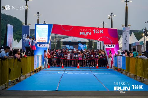 Race photo from Nu Skin Run 10K