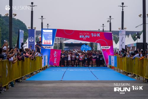 Race photo from Nu Skin Run 10K