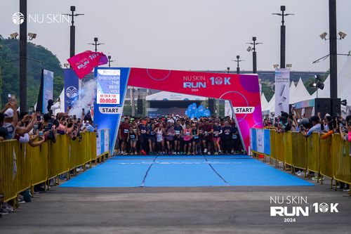 Race photo from Nu Skin Run 10K