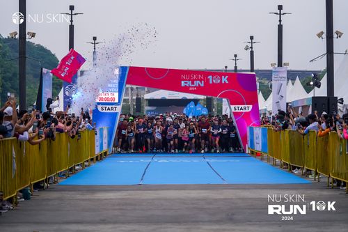 Race photo from Nu Skin Run 10K