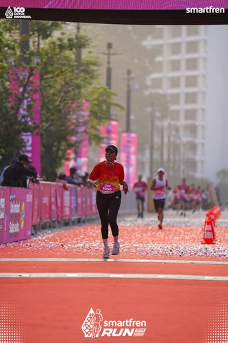 Race photo from Smartfren Run 2025 