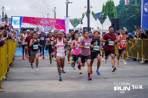 Race photo from Nu Skin Run 10K