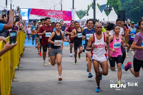 Race photo from Nu Skin Run 10K