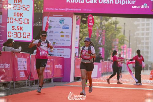 Race photo from Smartfren Run 2025 
