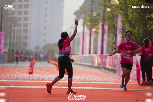 Race photo from Smartfren Run 2025 