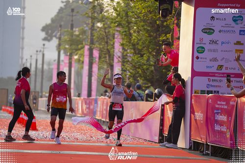 Race photo from Smartfren Run 2025 