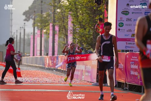 Race photo from Smartfren Run 2025 